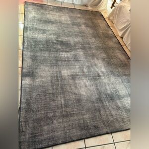 Ruggable 6x9 black gray rug cover